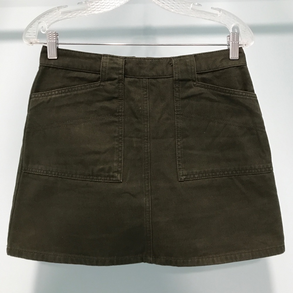 Urban Outfitters BDG Army Green Mini Skirt Size M